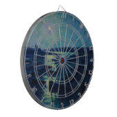 魚釣りボートの月明かり(カマレット、フランス) ダーツボード (正面左)