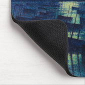 魚釣りボートの月明かり（カマレット、フランス） マウスパッド (コーナー)