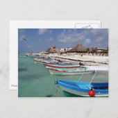 魚釣りボートはがき ポストカード (正面/裏面)