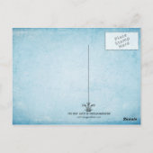 魚釣りボートはがき ポストカード (裏面)