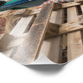 魚釣りボートはカステランマーレデルゴルフォ港にある フォトプリント (角)