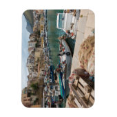 魚釣りボートはカステランマーレデルゴルフォ港にある マグネット (縦)