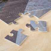 魚釣りボートは湖のリヴァデルガルダイタリア ジグソーパズル (側面)