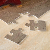 魚釣りボートをジャマイカビーチに。ジグソーパズル ジグソーパズル (側面)