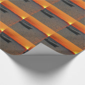 魚釣りボートアットサンセットギフトラップ紙 ラッピングペーパー (角)