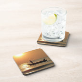 魚釣りボートアットサンセット コースター (右側)