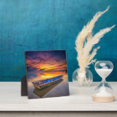 魚釣りボートアットサンライズ | Jubakarビーチ フォトプラーク (インサイチュ)