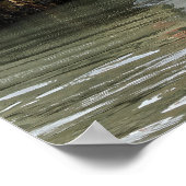 魚釣りボートアットレトレポートインフランス ポスター (角)