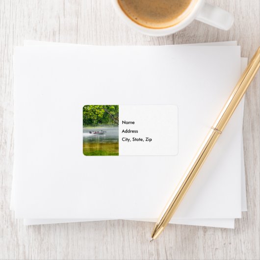 魚釣りボートオンザムーブメント住所 シール (インサイチュ)