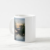 魚釣りボートサンライズ コーヒーマグカップ (正面左)