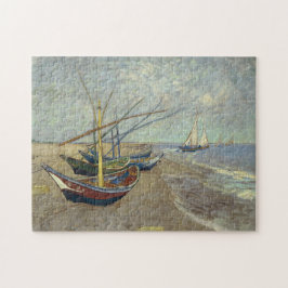 魚釣りボートビーチ ジグソーパズル