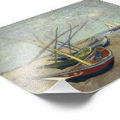 魚釣りボートビーチ フォトプリント            (角)