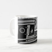 魚釣りボート予報官b-w コーヒーマグカップ (正面左)