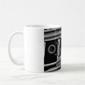 魚釣りボート予報官b-w コーヒーマグカップ (左)