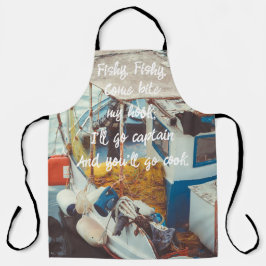 魚釣りボート地中海のアットザシーサイド エプロン