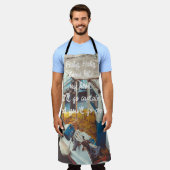 魚釣りボート地中海のアットザシーサイド エプロン (着用した状態)