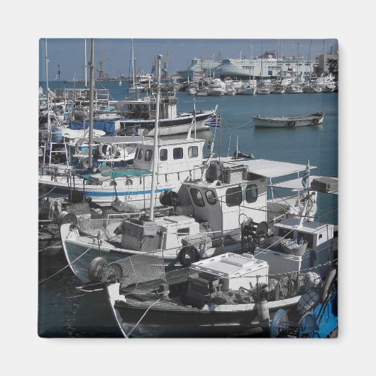魚釣りボート磁石 マグネット (正面)