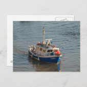 魚釣りボート、カーディフベイ ポストカード (正面/裏面)