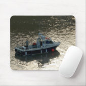 魚釣りボート、カーディフベイ マウスパッド (マウス)