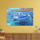 魚釣りボート キャンバスプリント (インサイチュ (リビング))