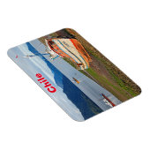 魚釣りボート，チリ，ホルノピレン マグネット (右側)