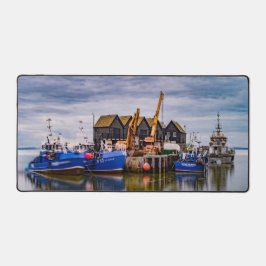 魚釣りボート デスクマット