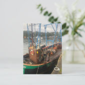 魚釣りボート,トバーモリー,マル島,スコットランド シーズンポストカード (スタンド正面)