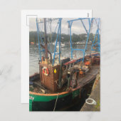 魚釣りボート,トバーモリー,マル島,スコットランド シーズンポストカード (正面/裏面)