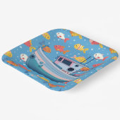 魚釣りボート ペーパープレート (傾斜あり)