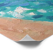 魚釣りボート ポスター (角)