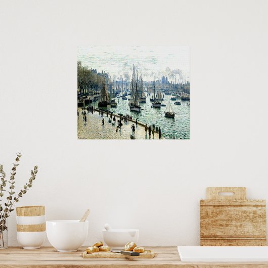 魚釣りボート ポスター (キッチン)