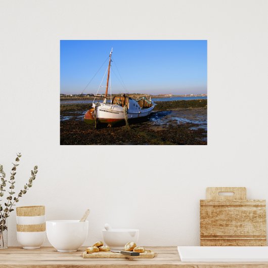 魚釣りボート ポスター (キッチン)