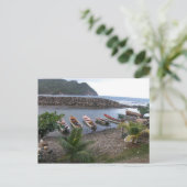 魚釣りボート ポストカード (スタンド正面)