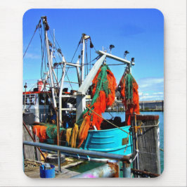 魚釣りボート～マウスパッド マウスパッド