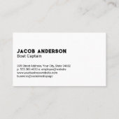 魚釣りボート 名刺 (裏面)