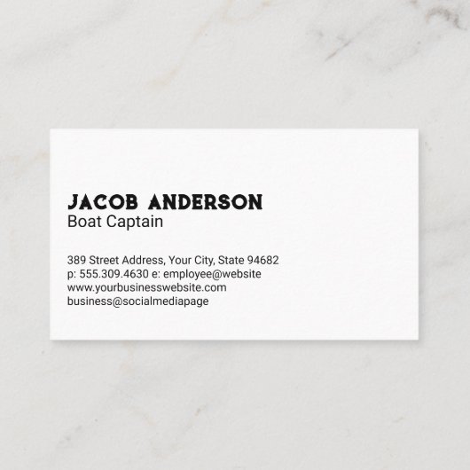 魚釣りボート 名刺 (裏面)