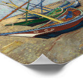 魚釣りボート – Vincent Van Gough 1888 ポスター (角)
