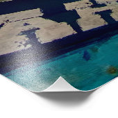 魚釣りボートinエッサウイラ，モロッコ フォトプリント            (角)