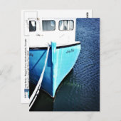 魚釣りボートinペギーズコーブ ポストカード (正面/裏面)