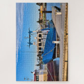 魚釣りボートin port，ポートランド，オーストラリア ジグソーパズル (縦)