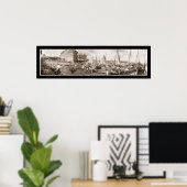 魚釣りボートPanama写真1909 ポスター (ホームオフィス)