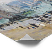 魚釣りボー離れトズザハーバー |クロード・モネ ポスター (角)