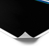 魚釣りポスターのパーソナライズ ポスター (角)