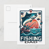 魚釣りポスター、カード シーズンポストカード (正面/裏面)