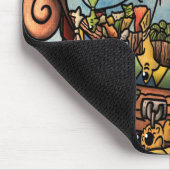 魚釣りポートマーチャントキャット マウスパッド (コーナー)