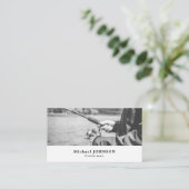 魚釣りポートレート、フィッシャーマン、魚釣りタックルストア 名刺 (スタンド正面)