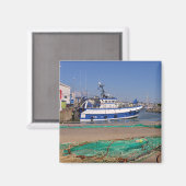 魚釣りポートatラターバルinフランス マグネット (正面/裏面)