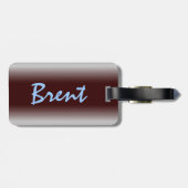 魚釣りポーランド人の荷物のラベル ラゲッジタグ (裏面横)