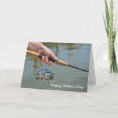 魚釣りポールファーザーズデイカード カード (正面)