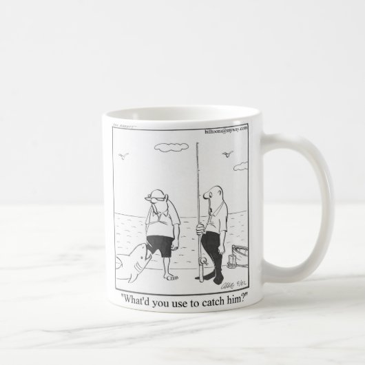 魚釣りマググ コーヒーマグカップ (右)